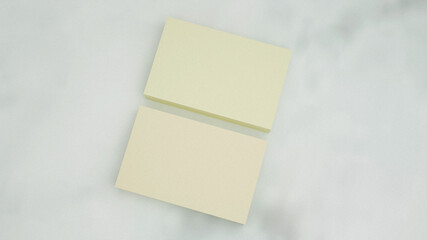 Business card mockup 3d rendering