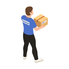 Volunteer Isometric Illustration