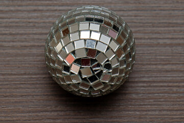 Sparkling mirror disco ball