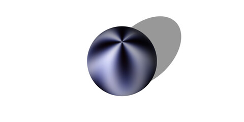 3d render colorful sphere isolated on white background