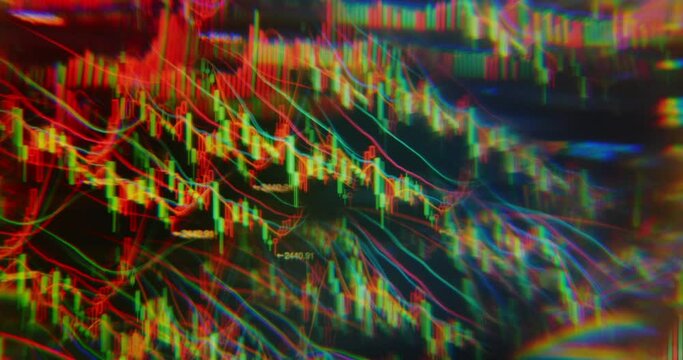 Abstract stock market data background