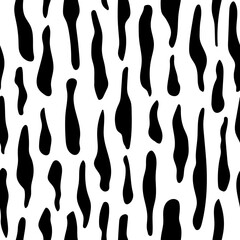 Hand drawn animal skin shapes seamless pattern