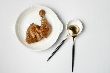 Asian food Chinese soy sauce chicken