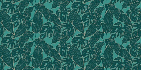 Elegant seamless pattern with abstract watercolor, design elements. Modern geometric design for paper, cover, fabric, interior decor and other users.