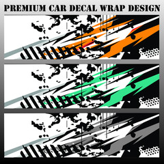 Car wrap graphic racing abstract background for wrap and vinyl sticker