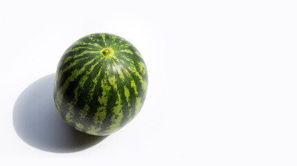 Watermelon on white background. Copy space