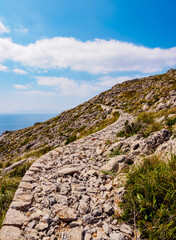Landscape of the Formentor Peninsula, Cap de Formentor, Mallorca or Majorca, Balearic Islands, Spain