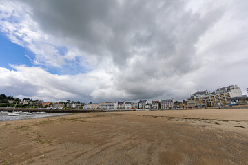 Seafront of Saint-Quay-Portrieux, Cotes d'Armor, Brittany, France