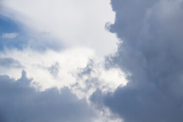 Cloud in the blue sky. A beautiful clouds against the blue sky background.