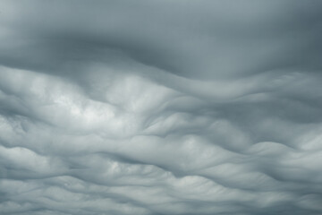 Asperitas Cloud. Rare Cloud Formation.