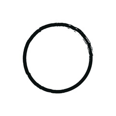 round brush circle vector