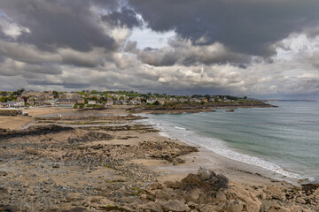 Seafront of Saint-Quay-Portrieux, Cotes d'Armor, Brittany, France