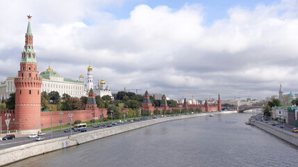 Obraz premium View of the Kremlin from Moscow - the river