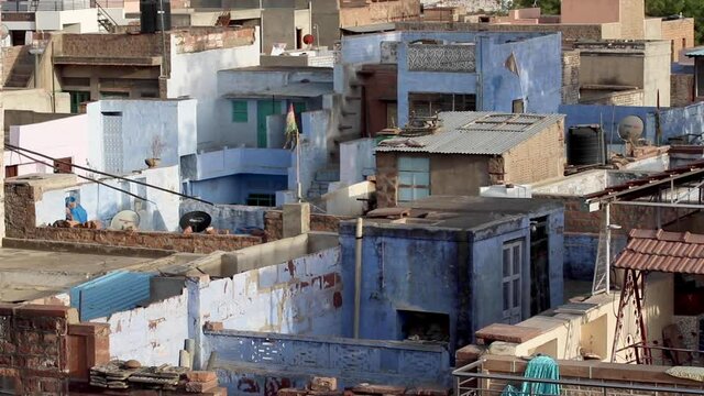 Jodhpur India Slums Buildings