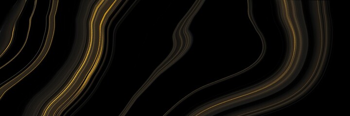 abstract of black marble texture with golden veins.