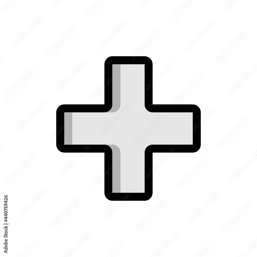 Poster add cursor filled outline icon