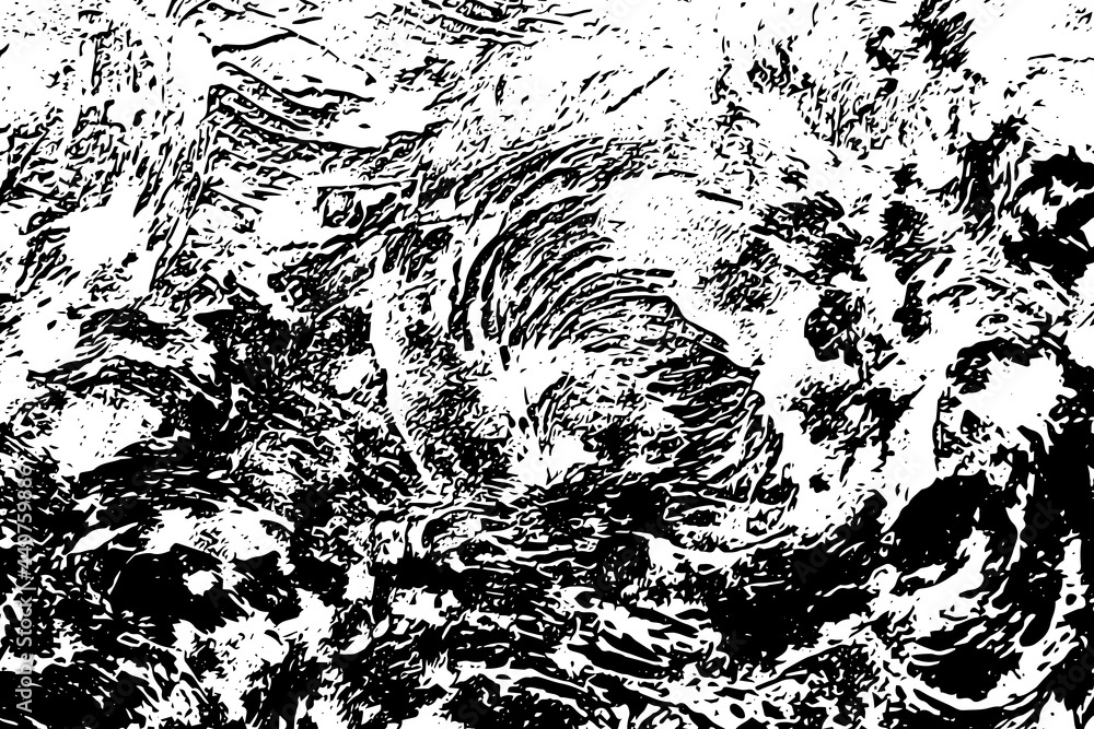 Poster abstract texture. black and white irregular pattern. distress texture. grunge background or overlay 