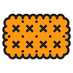 Obraz premium Biscuit flat icon