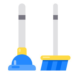 plunger flat icon