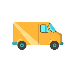 delivery truck vector design flat design vector illustration