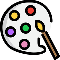 art color outline icon