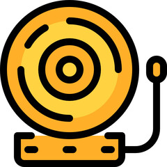 school alarm color outline icon