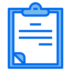 files blue line icon