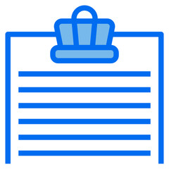files blue line icon