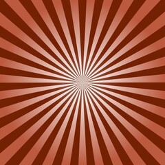 Fototapeta premium Brown Sunburst Pattern Background. Sunburst with rays background. Vector illustration. Brown radial background. Halftone background.