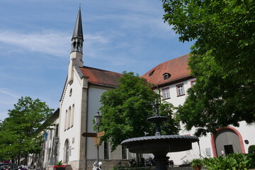 Fototapeta premium Klosterkirche Kaiserstraße in Kitzingen