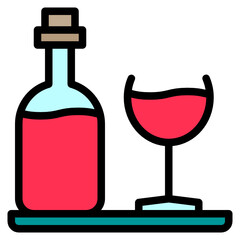 Alcohol line icon
