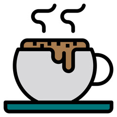 Cappuccino line icon