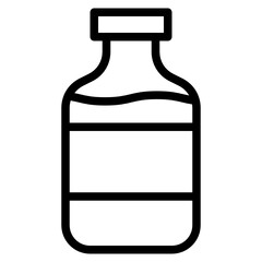 drink bottle line icon