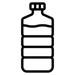 drink bottle line icon