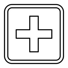 Vector Add Outline Icon Design