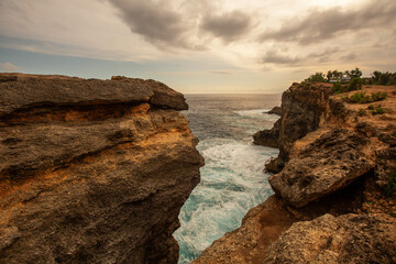 Beautiful landscape on the island of Nusa Penida
