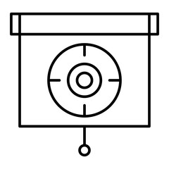  Vector Daily Target Outline Icon Design