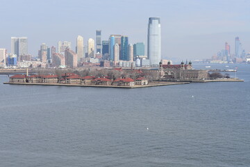 Fototapeta na wymiar Gobernors Island Mayor in New York, United States of America, USA