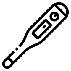 thermometer line icon