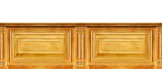 Interior wall with copy space. Wall with mouldings © Ratchapon