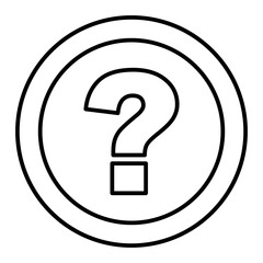  Vector Question Outline Icon Design