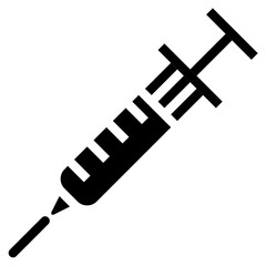 syringe glyph icon