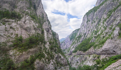 Beautiful view of Tara river Canyon. Montenegro.