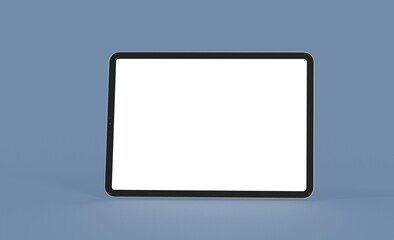 pc  tablet computer  ipad with blank 3d