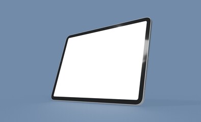 pc  tablet computer  ipad with blank 3d