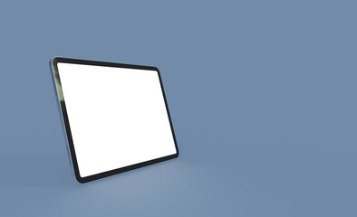 Fototapeta premium Tablet pc computer with blank screen 3d