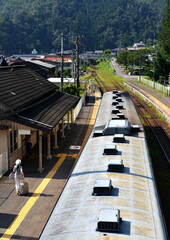 Naklejka premium 帰省の駅
