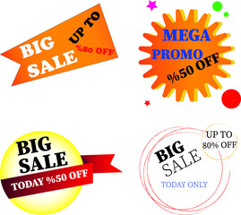 stickers and banners your promotion and discount.