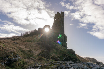 Scottish castle by the coast
