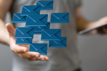 Network Communications with email symbol.